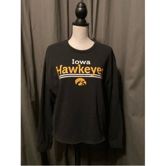 Girls Rivalry Threads Iowa Hawkeyes Sweatshirt L Black size 12/14 - Picture 1 of 6